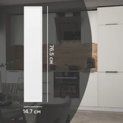 Фасад кухонного шкафа Инта 14.7x76.5 см KONSENSA МДФ цвет белый