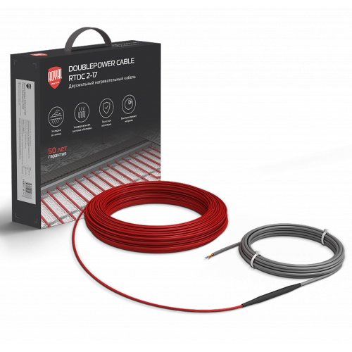 Кабель нагревательный Royal Thermo RTDC 2-17-800 с терморегулятором RTS-16
