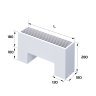 Конвектор напольный Royal Thermo STEP-180/180/700-3-N-WT-LG-NA