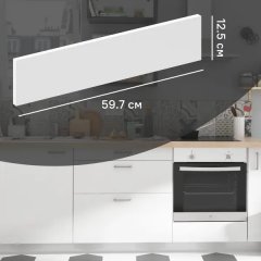 Фасад выдвижного ящика София 59.7x12.5 см KONSENSA ЛДСП цвет белый